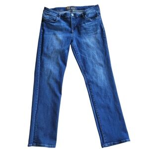 Kut from the Kloth Katy Boyfriend Denim Jeans Stretch Blue KP799MC3R Size 12